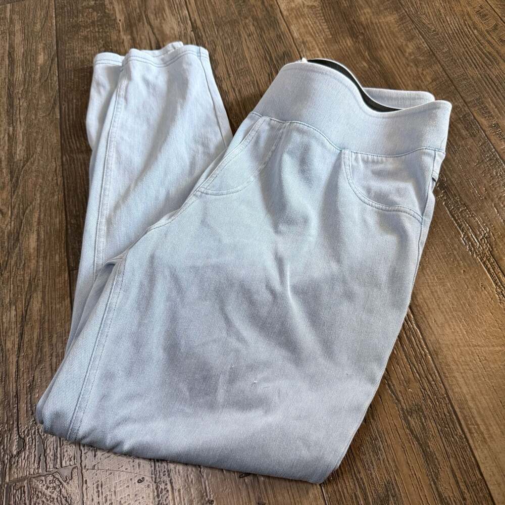 Halara High-Waisted Pull On Jeggings Lightwash Size XL